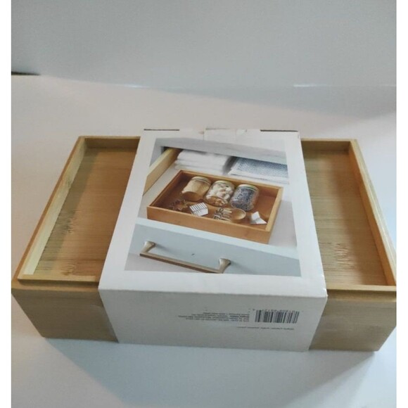 Brightroom Bamboo Drawer Organizer Set – 3 Pieces – Kitchen Bathroom Office - Picture 5 of 16